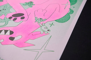 Pooch Pile - Risograph A3 Print-Prints-Stash World