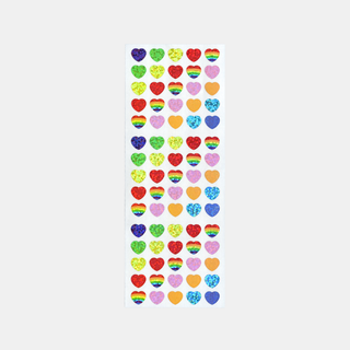 Pride Hearts - Prismatic Stickers-Sticker Sheets-Stash World