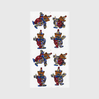 Teddy Clowns - Prismatic Stickers