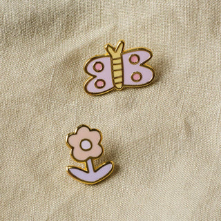 Purple Flower - Enamel Pin-Enamel Pins-Stash World
