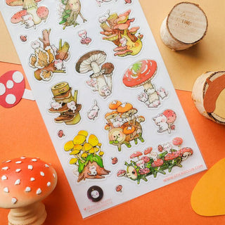 Purr-fect Shrooms - Sticker Sheet-Sticker Sheets-Stash World