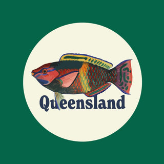 Queensland Parrot Fish - Vinyl Sticker-Vinyl Stickers-Stash World