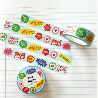 Pop Signs - Washi Tape (Regular)