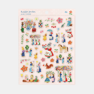 Rabbit Garden - Sticker Sheet by Aiko Fukawa-Sticker Sheets-Stash World