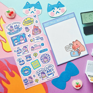 Rage Besties - Sticker Sheet-Sticker Sheets-Stash World