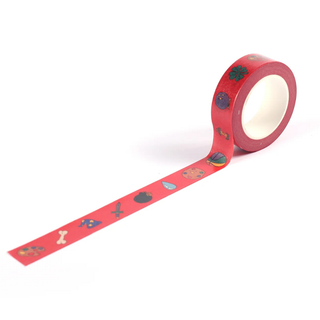 Red Odd Selection - Washi Tape-Washi Tapes-Stash World