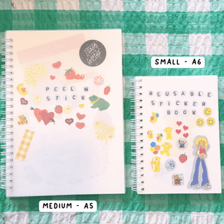 Reusable Sticker Book - A6 or A5-Sticker Storage-Stash World