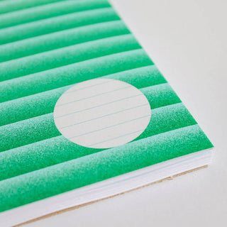 Risograph Green / Blue - A5 Lined Notebook-Notebooks-Stash World