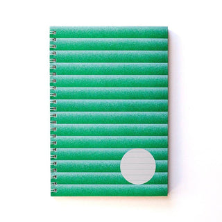 Risograph Green / Blue - A5 Lined Notebook-Notebooks-Stash World