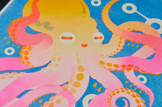 The Octopus - Risograph A3 Print (Series 2)