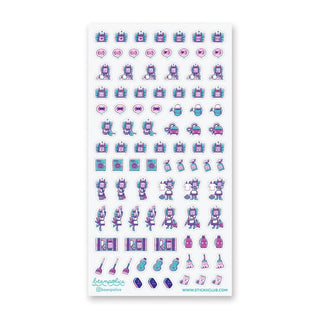 Robo-Girl Chores - Sticker Sheet-Sticker Sheets-Stash World