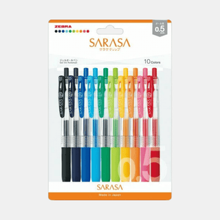 Zebra Sarasa Clip Gel Pen - 10 Pack (0.5mm)