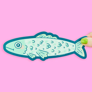 Sardine - Long Vinyl Sticker-Vinyl Stickers-Stash World