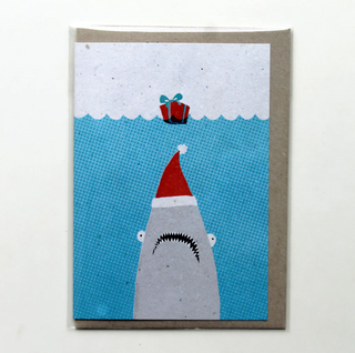 Christmas Jaws - Greeting Card