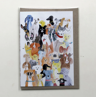 Dogs Dogs! - Greeting Card