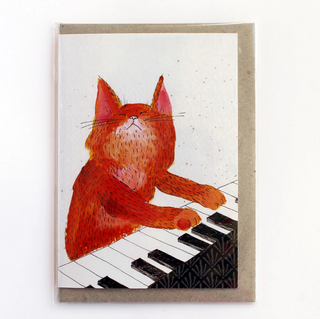 Keyboard Cat - Greeting Card