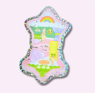 Pocket Sonny Compact - Vinyl Sticker (Glitter)