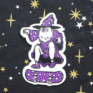 Skateboard Wizard - Vinyl Sticker