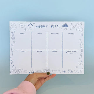 Scribbles Weekly Planner - A4 Notepad-Notepads-Stash World