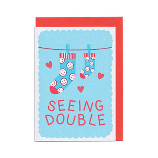 Seeing Double - Greeting Card (Risograph)-Greeting Cards-Stash World