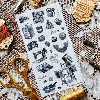 Sewing Essentials - Sticker Sheet-Sticker Sheets-Stash World