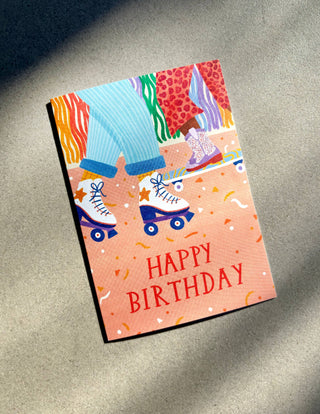 Skating Birthday - Greeting Card-Greeting Cards-Stash World