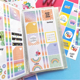 Sticker Book Collecting Album: Large Blank Sticker Keeper Book for