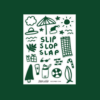 Slip Slop Slap - Sticker Sheet