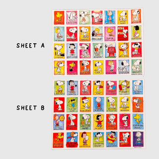 Snoopy Reward Stickers - Sticker Sheet-Sticker Sheets-Stash World