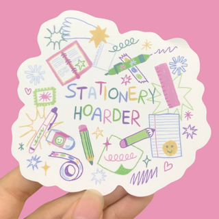 Stationery Hoarder - Vinyl Sticker-Vinyl Stickers-Stash World