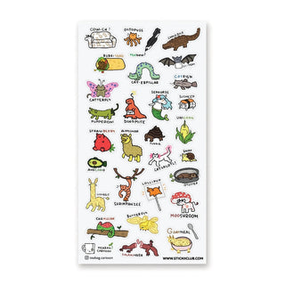 Strawbeary Lollipup Sticker Sheet-Stash World