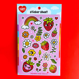 Strawbebby - Sticker Sheet-Sticker Sheets-Stash World