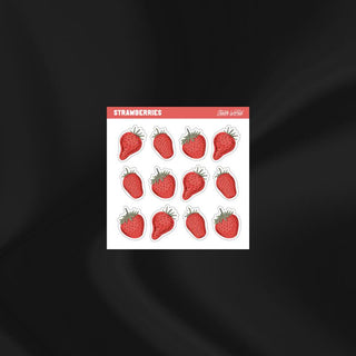 Strawberries - Mini Sticker Sheet-Stash World