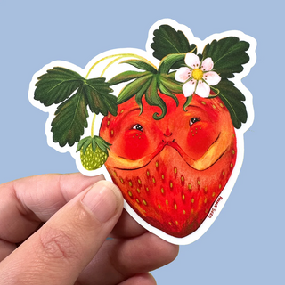 Strawberry - Vinyl Sticker-Vinyl Stickers-Stash World