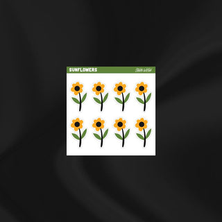 Sunflowers - Mini Sticker Sheet-Stash World