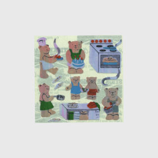 Teddy Bear Sticker Sheets - Off the Roll