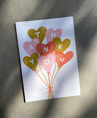 Thank You Balloons - Greeting Card-Greeting Cards-Stash World