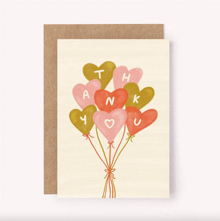 Thank You Balloons - Greeting Card-Greeting Cards-Stash World