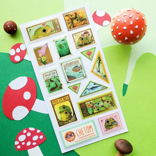 The Pond Life Stamps - Sticker Sheet-Sticker Sheets-Stash World