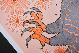 The Powerful Owl - Risograph A3 Print-Prints-Stash World