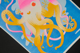 The Squid - Risograph A3 Print (Series 2)-Prints-Stash World