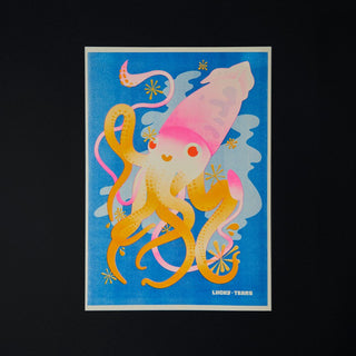 The Squid - Risograph A3 Print (Series 2)-Prints-Stash World