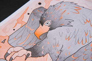 The Wedgetail Eagle - Risograph A3 Print-Prints-Stash World