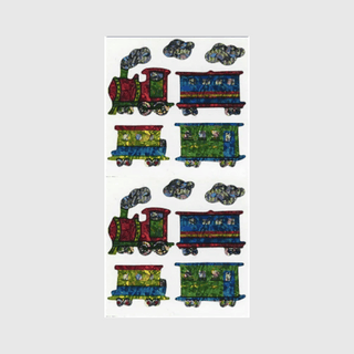 Trains - Prismatic Stickers