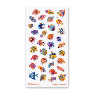 Tropical Fishes Sticker Sheet