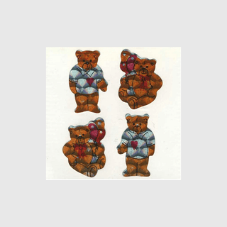 Teddy Bear Sticker Sheets - Off the Roll