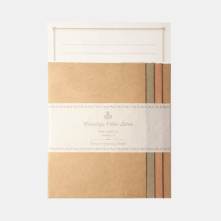 Tsutsumu Letter Writing Set - Violet, Brown or Gold-Letter Writing-Stash World
