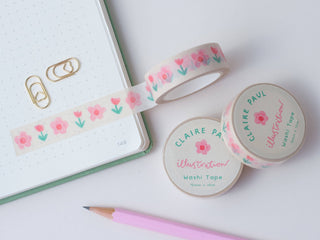 Tulip and Daisies - Washi Tape-Washi Tapes-Stash World