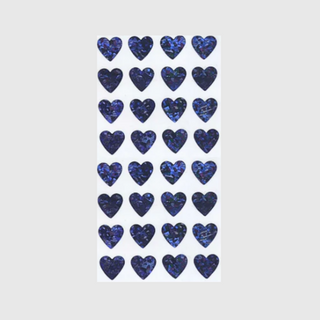 Micro Hearts (Purple) - Prismatic Stickers