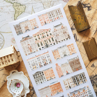 Vintage City Tour - Sticker Sheet-Sticker Sheets-Stash World